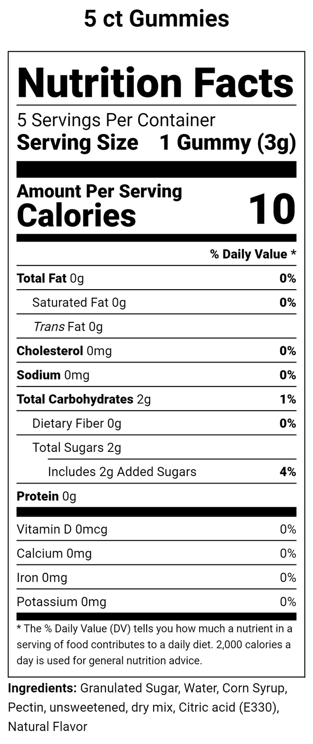 Sleep Gummies 300mg 5ct Bag - Texas Freedom
